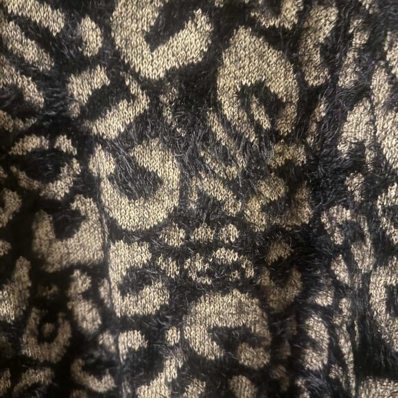 Plus Size Joseph A Leopard Eyelash Knit Sweater XXL - Picture 3 of 4